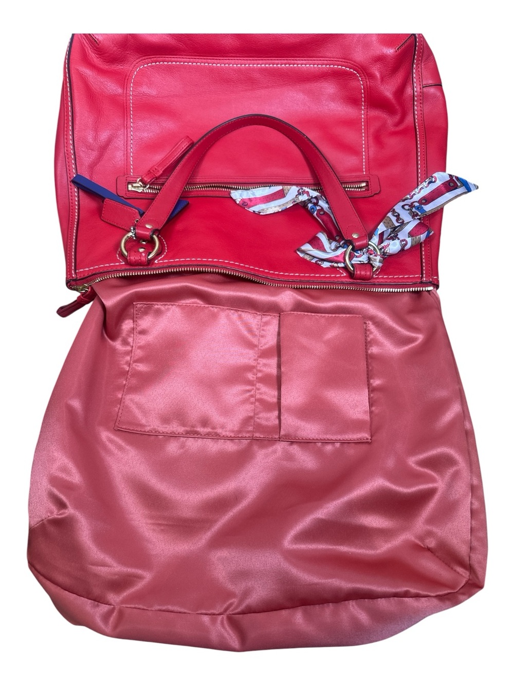 Coach Poppy Hallie Leather Tote - Picture 12 of 16